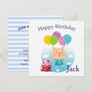 Cartes d'invitation d'anniversaire pour enfants
