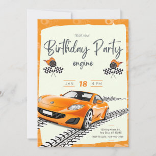 Cartes d'invitation d'anniversaire pour garçon ave