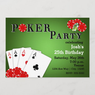 Cartes d'invitation d'anniversaire pour soirée de