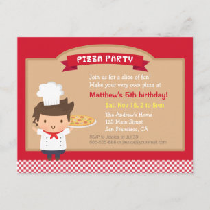 Cartes d'invitation d'anniversaire pour un joli pe