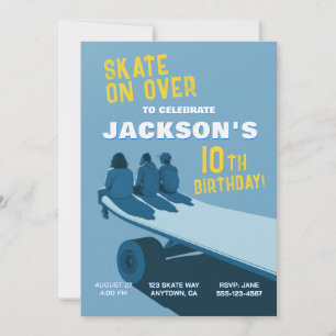 Cartes d'invitation d'anniversaire pour une fête d