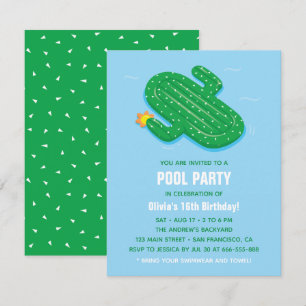 Cartes d'invitation d'anniversaire pour une fête e