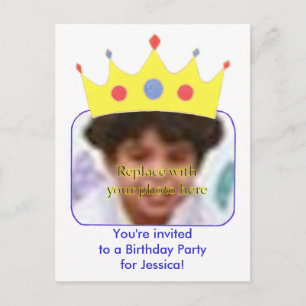 Cartes d'invitation d'anniversaire princesse modèl