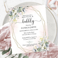 Cartes d'invitation de douche de mariée bon marché