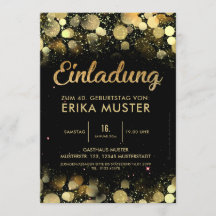 Cartes d'invitation de fête très élégantes pour 60
