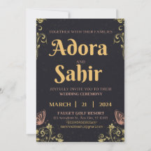 Cartes d'invitation de mariage à date à sauvegarde