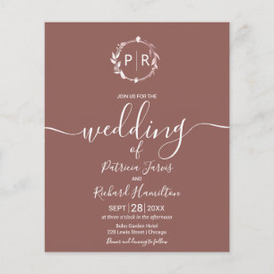 Cartes d'invitation de mariage à petit budget avec