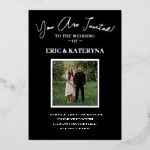 Cartes d'invitation de mariage avec photo | Accent