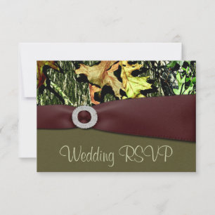 Cartes d'invitation de mariage camouflage de chass