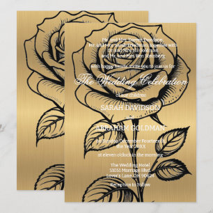 Cartes d'invitation de mariage classiques pour par