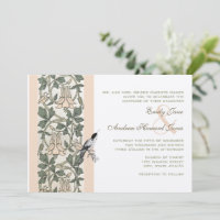 Cartes d'invitation de mariage Colibri Rose Millén