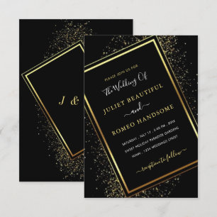 Cartes d'invitation de mariage créatives avec pail