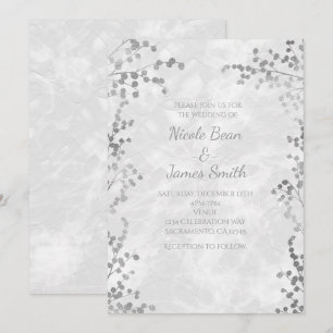Cartes d'invitation de mariage élégantes aux baies