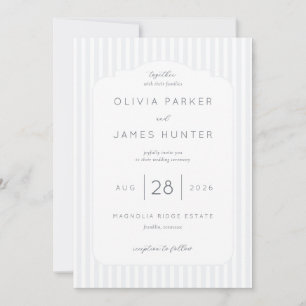 Cartes d'invitation de mariage élégantes grises ra