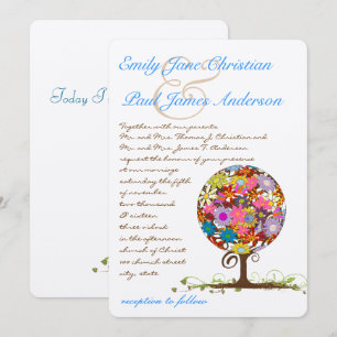 Cartes d'invitation de mariage Magical Forest Circ