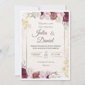 Cartes d'invitation de mariage modernes
