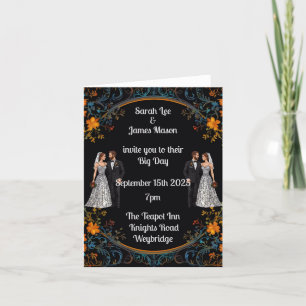 Cartes d'invitation de mariage personnalisées et i