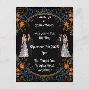 Cartes d'invitation de mariage personnalisées et i