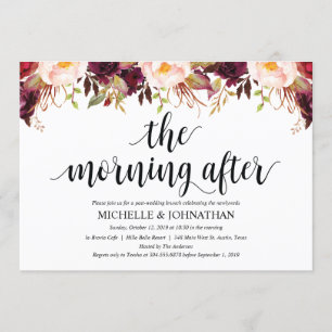 Cartes d'invitation de mariage post-rustique en Bo