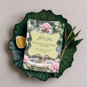 Cartes d'invitation de mariage pour fontaine de ja