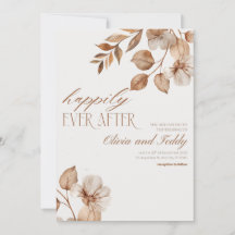 Cartes d'invitation de mariage Rustic Romance v2