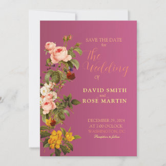 Cartes d'invitation de mariage uniques pour plante