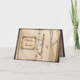 Cartes d'invitation de mariage vintage