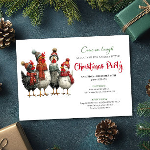 Cartes d'invitation de Noël à l'aquarelle pour une