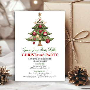 Cartes d'invitation de Noël élégantes conçues pour