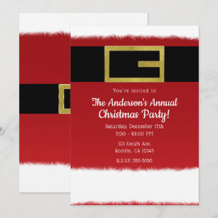 Cartes d'invitation de Noël pour le Père Noël à ce