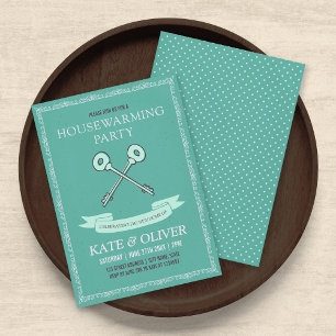 Cartes d'invitation de pendaison de crémaillère de