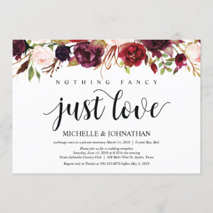 Cartes d'invitation de réception de mariage champê