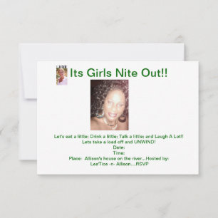 CARTES D'INVITATION DE TAILLE POST CARTES