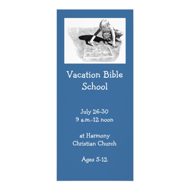 CARTES D'INVITATION D'ÉCOLE DE BIBLE DE VACANCES (Devant)
