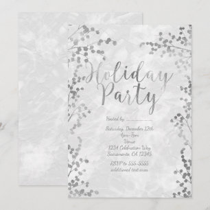 Cartes d'invitation d'hiver pour la fête de fin d'