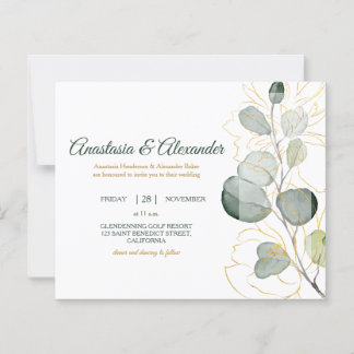 Cartes d'invitation élégantes et économiques à la