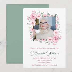 Cartes d'invitation élégantes pour 100e anniversai