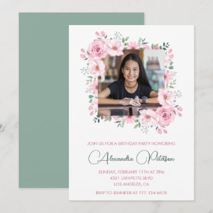 Cartes d'invitation élégantes pour 13 ans Photo Bo