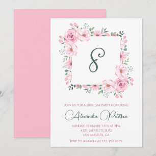 Cartes d'invitation élégantes pour 8ème anniversai