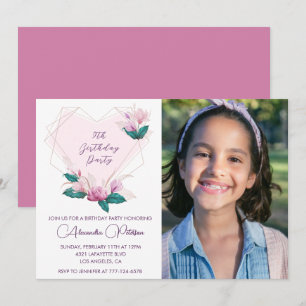 Cartes d'invitation élégantes pour 9ème anniversai