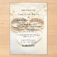 Cartes d'invitation en acrylique pour alliance