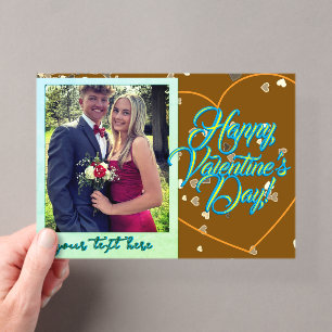 Cartes d'invitation en acrylique pour la Saint-Val