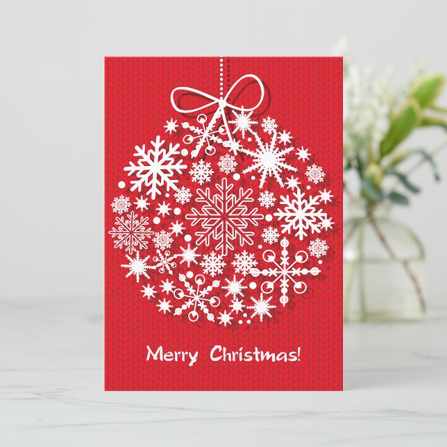 Cartes d'invitation flocon de neige Joyeux Noël (Créateur téléchargé)