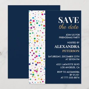 Cartes d'invitation Friendsmas Enregistrez la date