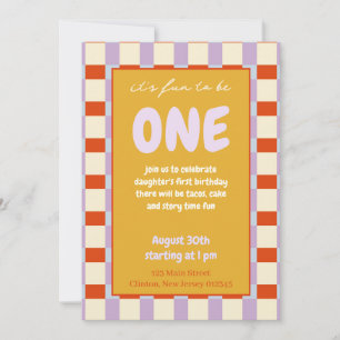Cartes d'invitation Fun to be One