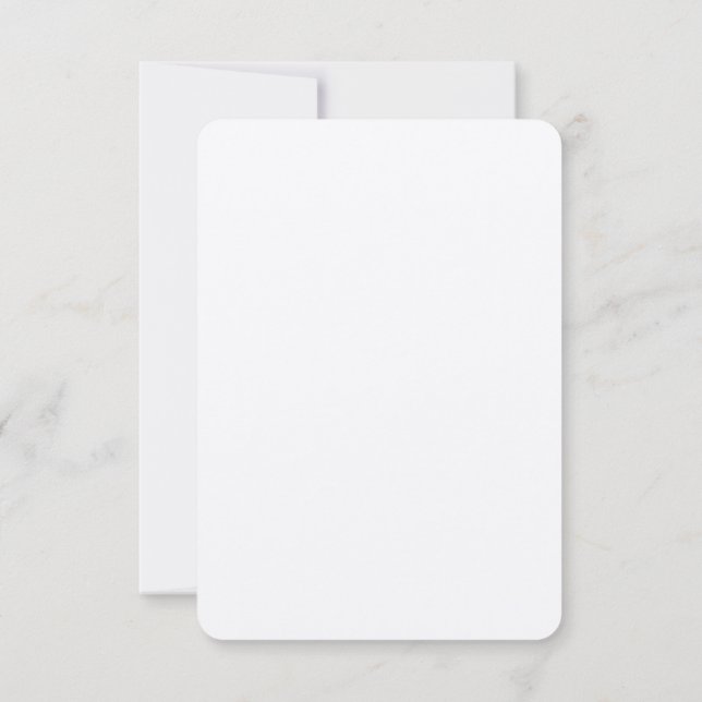 Cartes d'invitation Kraft personnalisées 8,9 cm x  (Dos)
