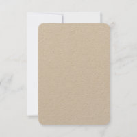 Cartes d'invitation Kraft personnalisées 8,9 cm x 