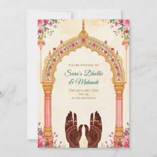 Cartes d'invitation Mehndi Invitations numériques 