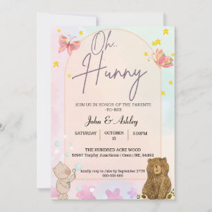 Cartes d'invitation Ourson Mignon