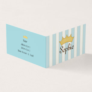 Cartes d'invitation Personnalisées avec Rayures Bl